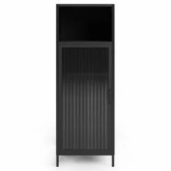 Dunelm Stannis Reeded Glass Single Door Cabinet -dining room furniture Shop 30765708 alt02