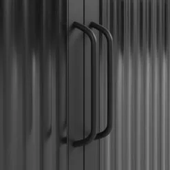 Dunelm Stannis Reeded Glass Double Door Wall Cabinet -dining room furniture Shop 30765709 alt05