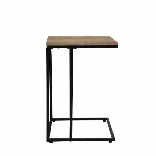 Dunelm Charlie Oak Effect C-Shaped Side Table 6 Dunelm Charlie Oak Effect C-Shaped Side Table - Image 4