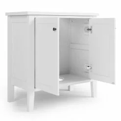 Dunelm Lynton White Compact Bathroom Under Sink Unit -dining room furniture Shop 30765728 alt04