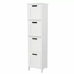 Dunelm Rimini White 4 Drawer Unit -dining room furniture Shop 30765731 alt05