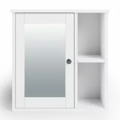 Dunelm Lynton White Compact Bathroom Wall Cabinet -dining room furniture Shop 30765922 alt02