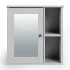 Dunelm Lynton Grey Compact Bathroom Wall Cabinet -dining room furniture Shop 30765923 alt02