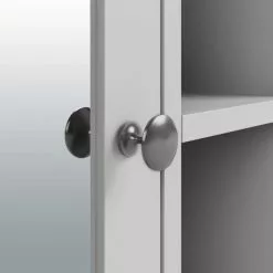 Dunelm Lynton Grey Compact Bathroom Wall Cabinet -dining room furniture Shop 30765923 alt05