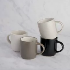 Dunelm Set Of 4 Monochrome Mug