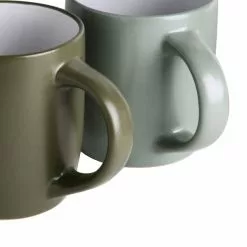 Dunelm Set Of 4 Green Mugs -dining room furniture Shop 30767595 alt02