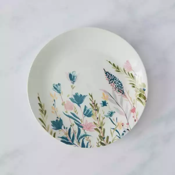 Dunelm Floral Porcelain Side Plate 3 Dunelm Floral Porcelain Side Plate