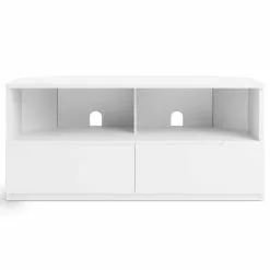 Dunelm Larson Corner TV Unit White -dining room furniture Shop 30768488 alt02