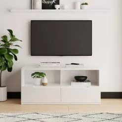 Dunelm Larson TV Unit White