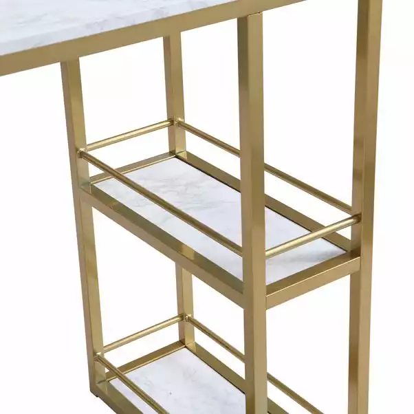 Dunelm Kendall Bar Table White Faux Marble 8 Dunelm Kendall Bar Table White Faux Marble - Image 6