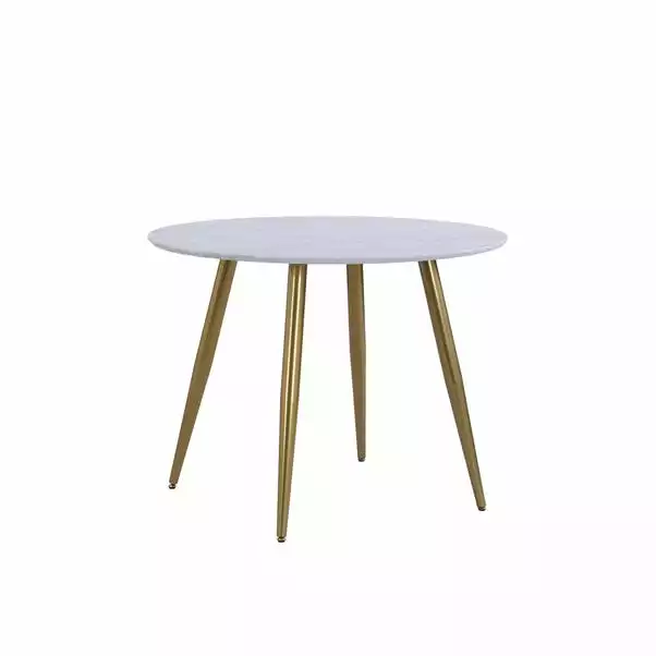 Dunelm Kendall Faux Marble Round Dining Table 5 Dunelm Kendall Faux Marble Round Dining Table - Image 3