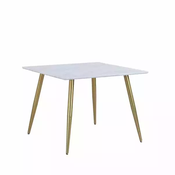 Dunelm Kendall Marble Effect Square Dining Table 5 Dunelm Kendall Marble Effect Square Dining Table - Image 3