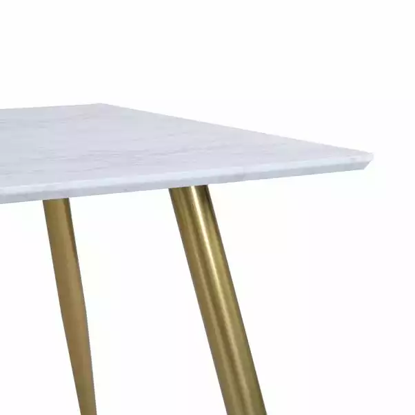 Dunelm Kendall Marble Effect Square Dining Table 6 Dunelm Kendall Marble Effect Square Dining Table - Image 4
