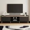 Dunelm Georgi Extra Wide TV Unit Black -dining room furniture Shop 30769272