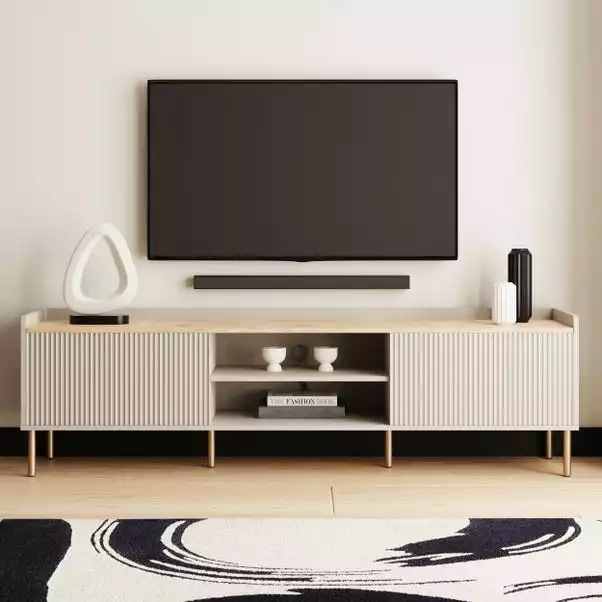 Dunelm Georgi Extra Wide TV Unit Natural 3 Dunelm Georgi Extra Wide TV Unit Natural