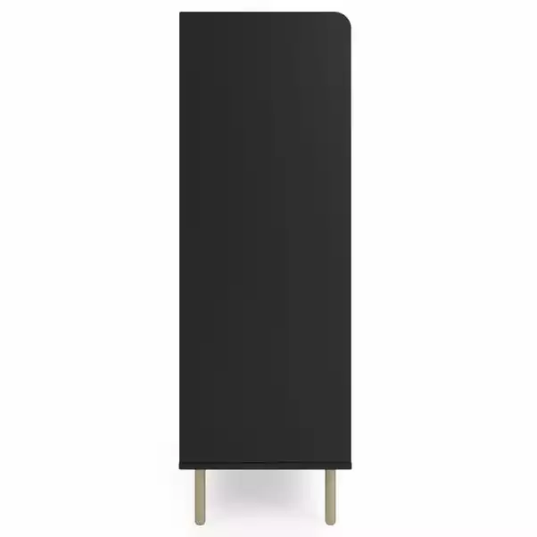 Dunelm Georgi Vinyl Cabinet Black 6 Dunelm Georgi Vinyl Cabinet Black - Image 4