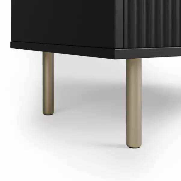 Dunelm Georgi Vinyl Cabinet Black 8 Dunelm Georgi Vinyl Cabinet Black - Image 6