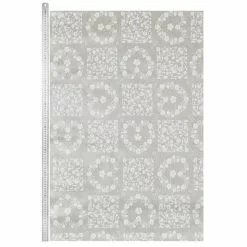 Dunelm By The Metre Floral Hearts Natural PVC -dining room furniture Shop 30773275 alt03