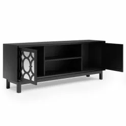 Dunelm Delphi Black TV Unit -dining room furniture Shop 30775935 alt04