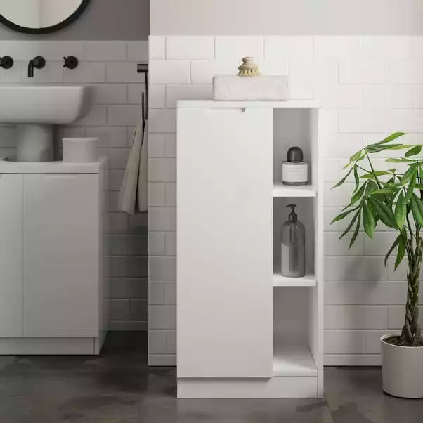 Dunelm Lopez White Bathroom Console Unit 3 Dunelm Lopez White Bathroom Console Unit