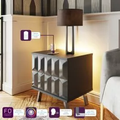 Frank Olsen Furniture Elevate Smart LED 1 Door Lamp Table -dining room furniture Shop 30792850 alt02