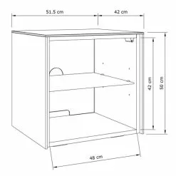 Frank Olsen Furniture Intel LED 1 Door Lamp Table -dining room furniture Shop 30793107 alt05