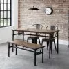 Julian Bowen Carnegie Rectangular Dining Table Mocha Elm 1 Julian Bowen Carnegie Rectangular Dining Table Mocha Elm -dining room furniture Shop 30794170