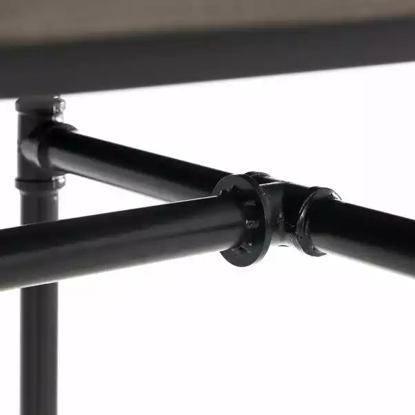 Julian Bowen Carnegie Rectangular Dining Table Mocha Elm 5 Julian Bowen Carnegie Rectangular Dining Table Mocha Elm - Image 3