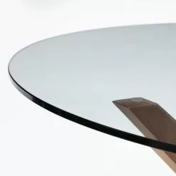 Julian Bowen Chelsea Small Round Glass Dining Table With 4 Cayman Dining Chairs -dining room furniture Shop 30794182 alt02