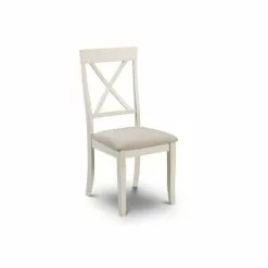 Julian Bowen Davenport Rectangular Dining Table With 4 Dining Chairs Ivory With Oak 8 Julian Bowen Davenport Rectangular Dining Table With 4 Dining Chairs Ivory With Oak -dining room furniture Shop 30794218 alt02