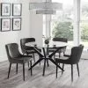 Julian Bowen Hayden Round Glass Dining Table -dining room furniture Shop 30794260