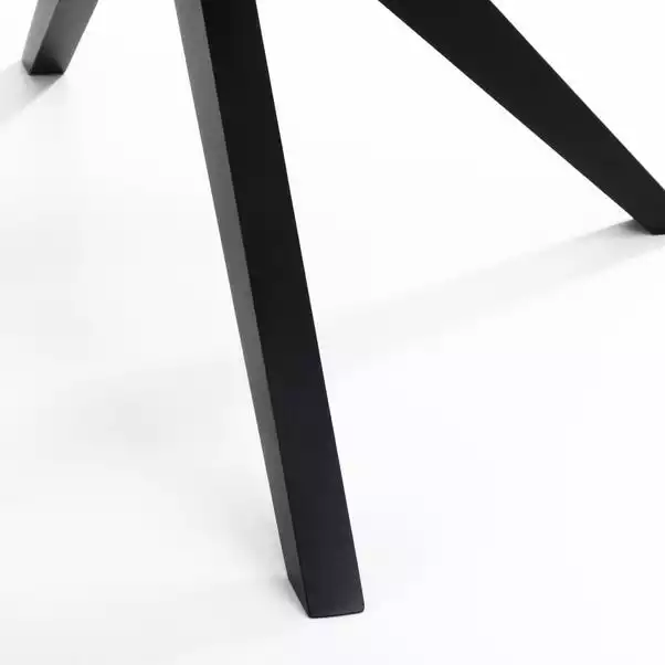 Julian Bowen Hayden Round Glass Dining Table 6 Julian Bowen Hayden Round Glass Dining Table - Image 4