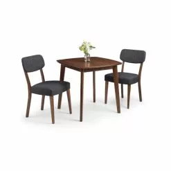 Julian Bowen Lennox Square Dining Table With 2 Farringdon Chairs 7 Julian Bowen Lennox Square Dining Table With 2 Farringdon Chairs -dining room furniture Shop 30794295 alt01