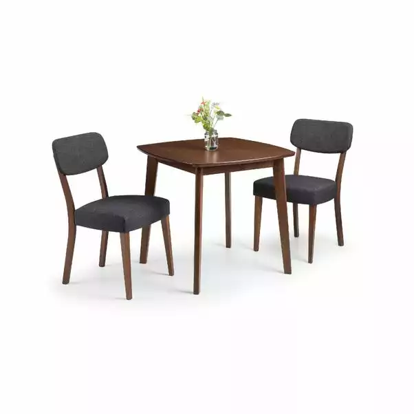 Julian Bowen Lennox Square Dining Table With 2 Farringdon Chairs 4 Julian Bowen Lennox Square Dining Table With 2 Farringdon Chairs - Image 2
