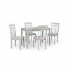 Julian Bowen Taku Rectangular Grey Dining Table With 4 Coast Grey Chairs 1 Julian Bowen Taku Rectangular Grey Dining Table With 4 Coast Grey Chairs -dining room furniture Shop 30794378
