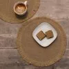 Dunelm Set Of 2 Round Hessian Tassel Edge Placemats -dining room furniture Shop 30797269