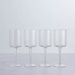 Dunelm Set Of 4 Montreal White Wine Glasses