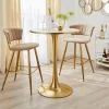 Dunelm Silas White Faux Marble Bar Table Gold 2 Dunelm Silas White Faux Marble Bar Table Gold -dining room furniture Shop 30802254