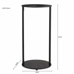 Dunelm Cole Side Table With LED Light Black 12 Dunelm Cole Side Table With LED Light Black -dining room furniture Shop 30802415 alt05