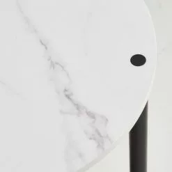 Dunelm Aiko Side Table With 1 LED Light Black And Faux Marble 10 Dunelm Aiko Side Table With 1 LED Light Black And Faux Marble -dining room furniture Shop 30802418 alt02