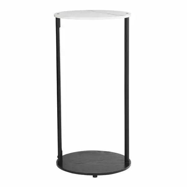 Dunelm Aiko Side Table With 1 LED Light Black And Faux Marble 7 Dunelm Aiko Side Table With 1 LED Light Black And Faux Marble - Image 5