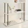 Dunelm Aiko Console Table With 2 LED Lights Black And Faux Marble 2 Dunelm Aiko Console Table With 2 LED Lights Black And Faux Marble -dining room furniture Shop 30802419
