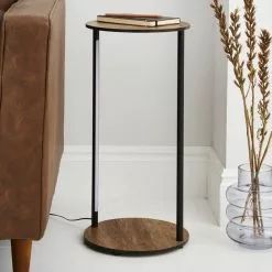 Dunelm Fulton Side Table With LED Lights Rustic Pine 9 Dunelm Fulton Side Table With LED Lights Rustic Pine -dining room furniture Shop 30802439 alt01