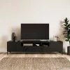 Dunelm Fulton Black Extra Wide TV Unit -dining room furniture Shop 30803125