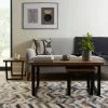 Dunelm Freddie Rustic Wood Effect Nest Coffee Table -dining room furniture Shop 30809245