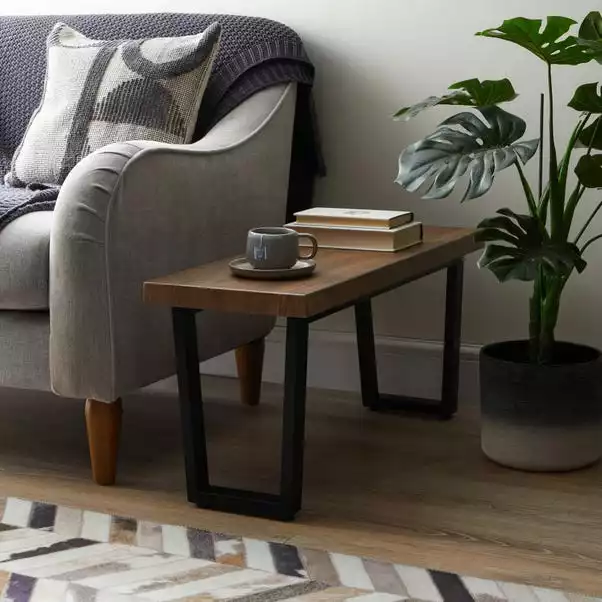 Dunelm Freddie Rustic Wood Long Side Table 3 Dunelm Freddie Rustic Wood Long Side Table