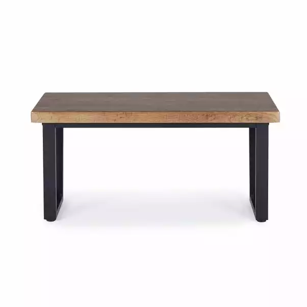 Dunelm Freddie Rustic Wood Long Side Table 4 Dunelm Freddie Rustic Wood Long Side Table - Image 2