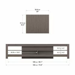 AVF Calibre Wide TV Stand 180cm, Oak Effect -dining room furniture Shop 30812451 alt04