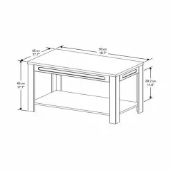 AVF White Sands Coffee Table 10 AVF White Sands Coffee Table -dining room furniture Shop 30812458 alt03
