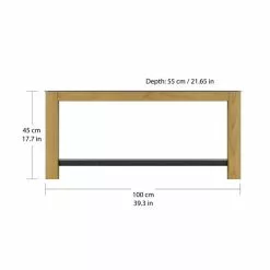 AVF Affinity Real Curved Wood Coffee Table FT100AFFO -dining room furniture Shop 30812462 alt03